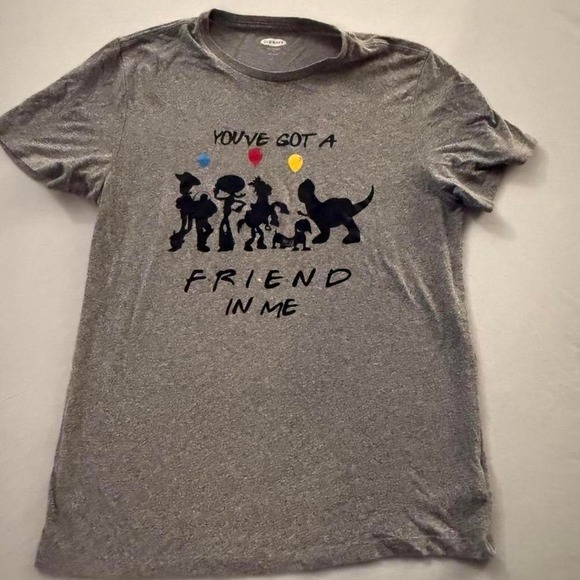 Old Navy Tops - Old Navy Toy Story "You've Got a Friend in Me" Graphic Tee‎ Gray Size Small